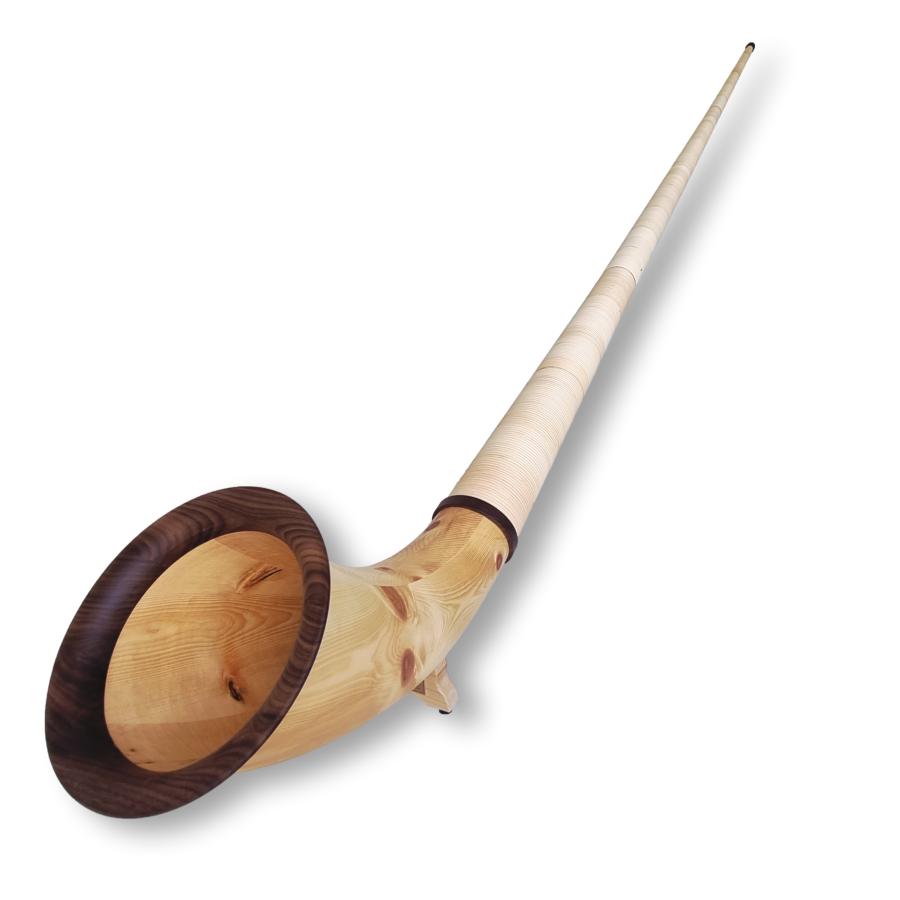 Alphorn Modell Spitzenklasse Zirbe Arve Tonart Fis/Ges – Bild 2