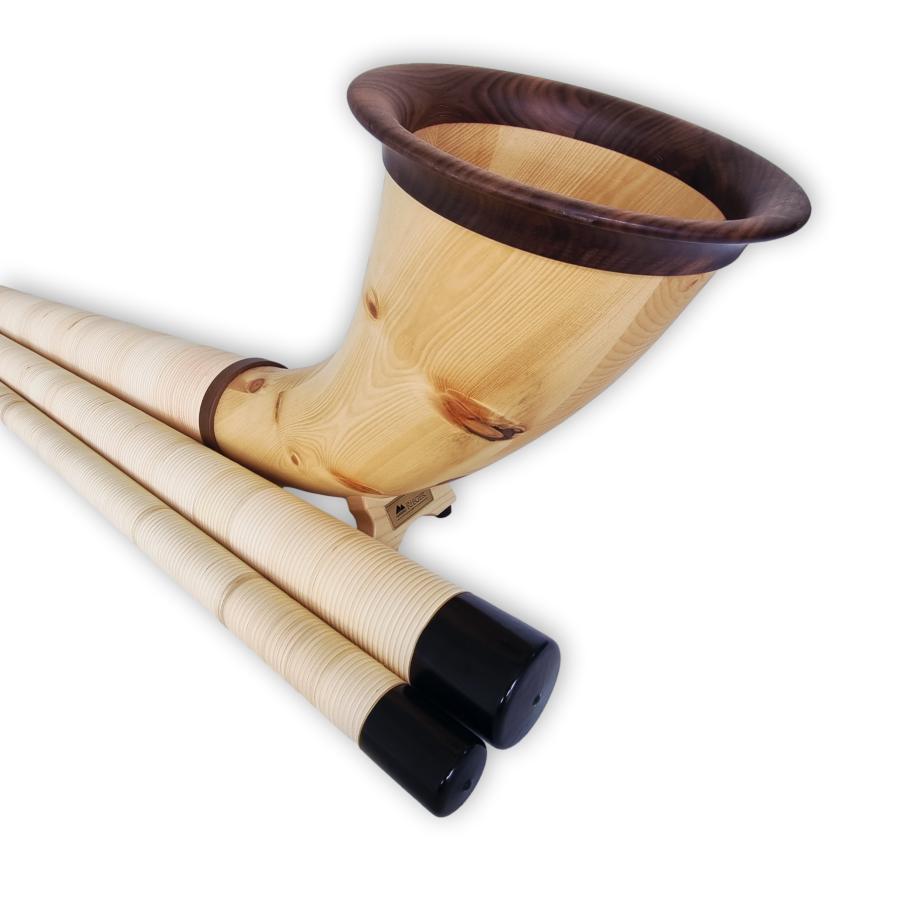 Alphorn Modell Spitzenklasse Zirbe Arve Tonart Fis/Ges – Bild 7