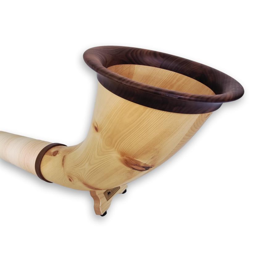 Alphorn Modell Spitzenklasse Zirbe Arve Tonart Fis/Ges – Bild 4